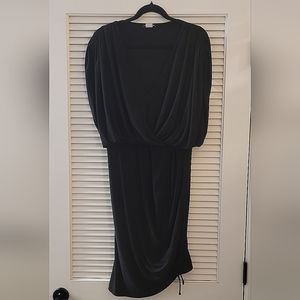 Fashion Nova- (Plus-Size) Black Sleeveless Dress With Adjustable Ties
